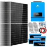 SunGoldPower | Complete off Grid Solar Kit 8000W 48V 120V/240V output 10.24KWH Lithium Battery 5400 Watt Solar Panel SGK-8MAX