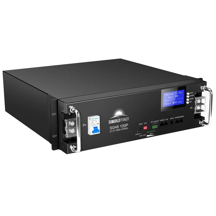 8 SunGoldPower | 48V 100AH Server Rack LiFePO4 Lithium Battery SG48100P